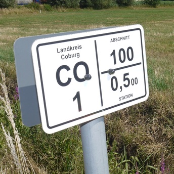 Straßenschild/ Straßenkennung CO 1 